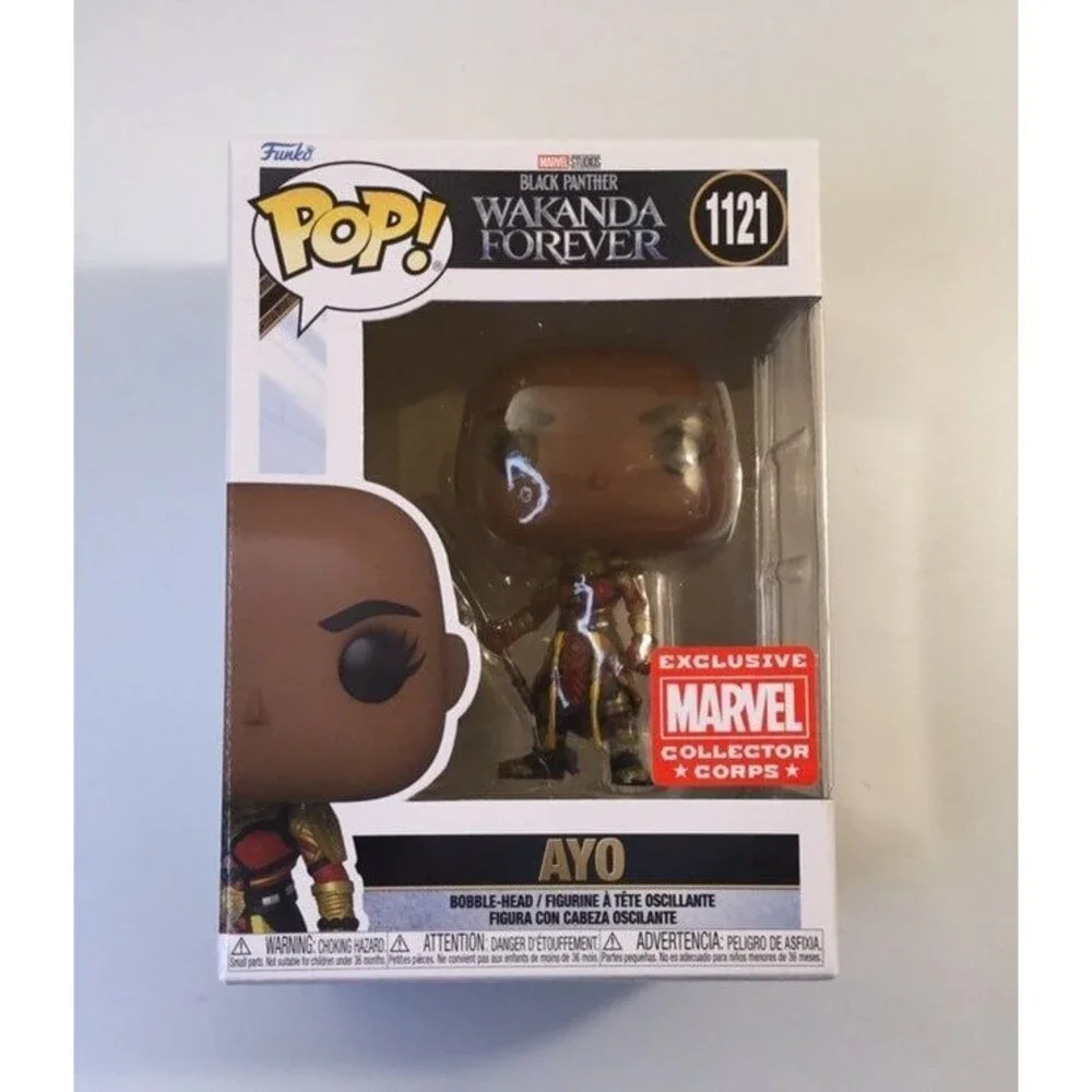 Black Panther Wakanda Forever Ayo #1121 Funko Pop! Marvel Collector Corps Exc